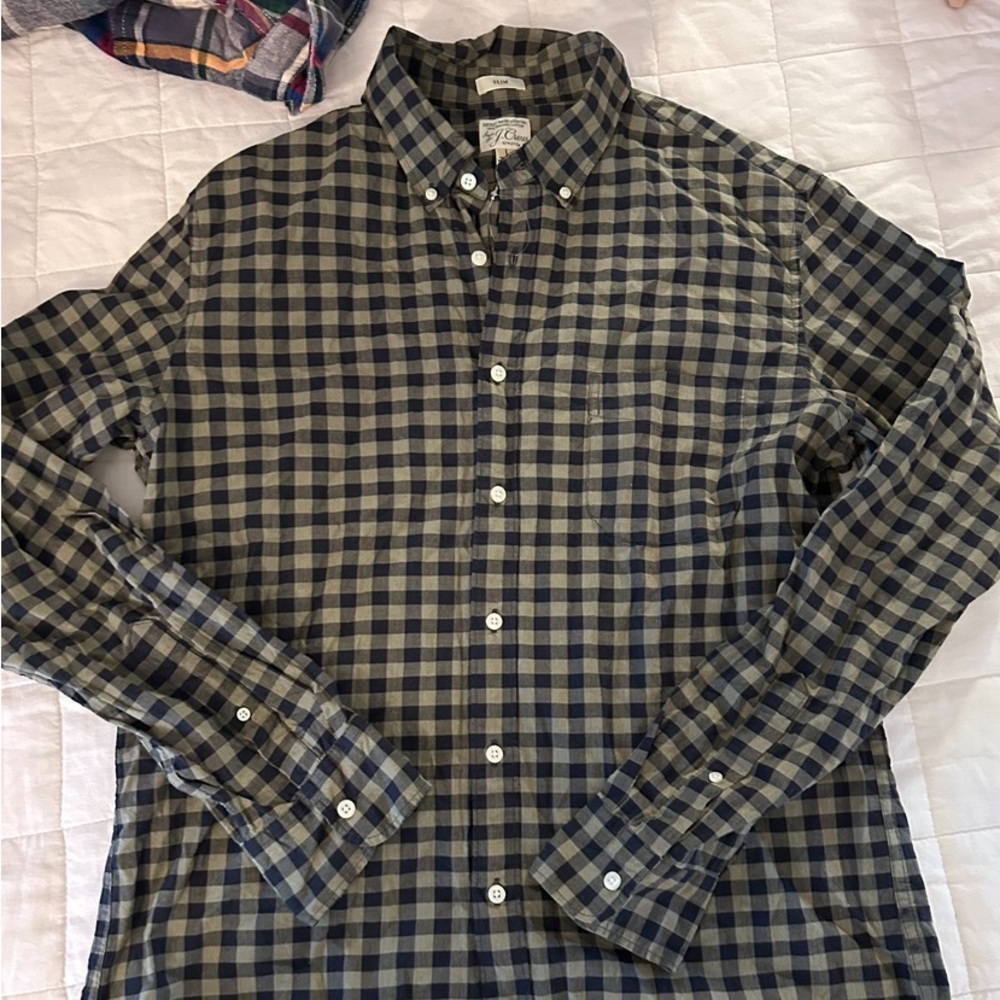 J Crew Button up Large Mens